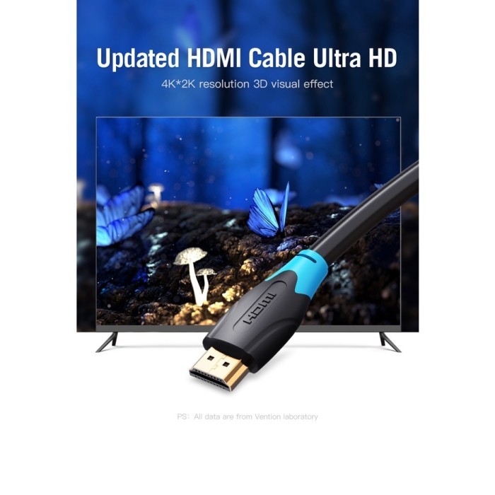 Kabel hdmi 4k vention male to male 15 meter -vention AACBN