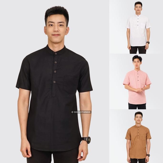 BAJU KOKO PRIA LENGAN PENDEK DEWASA PAKAIAN MUSLIM KOKOH TAQWA MODERN