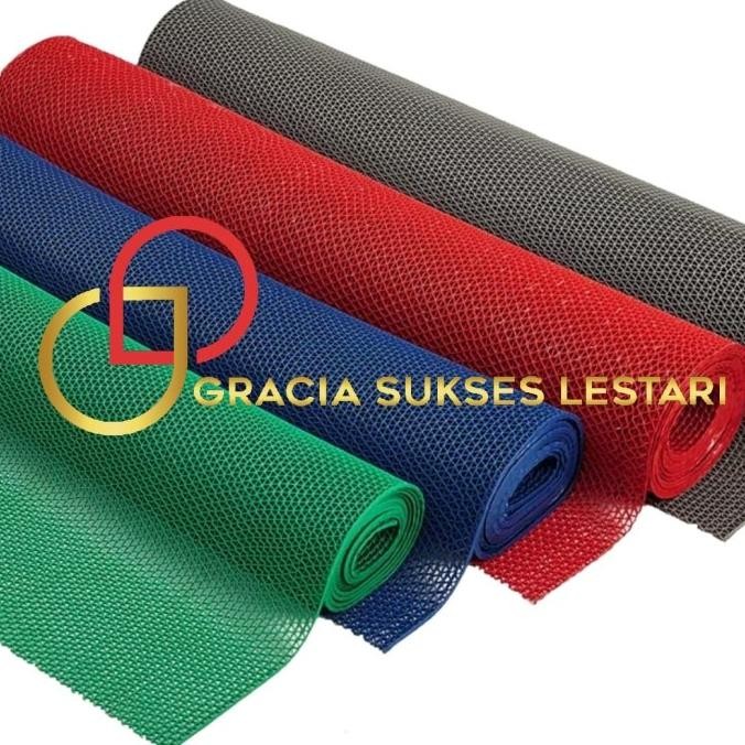 Keset Karpet Karet Pvc Anti Slip Roll - Jaring