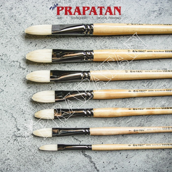 

Kuas Lukis Filbert V-TEC 489FB / V-TEC Paint Brush