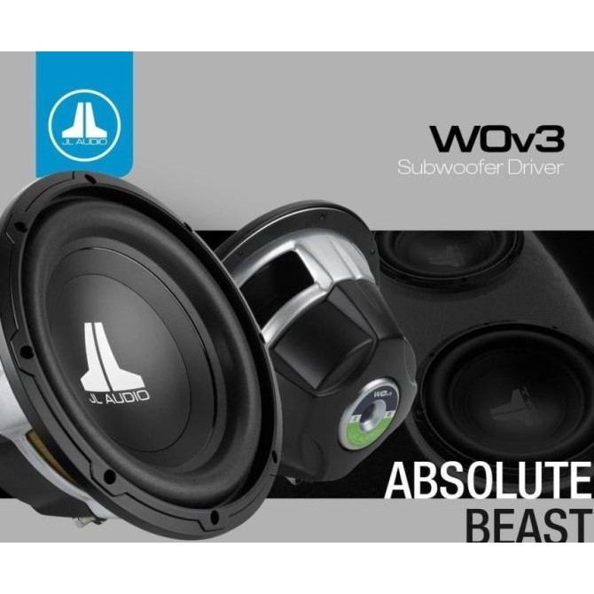 NEW SUBWOOFER JL AUDIO W0V3/ W0 V3 PASIF 10 INCH ORIGINAL & RESMI