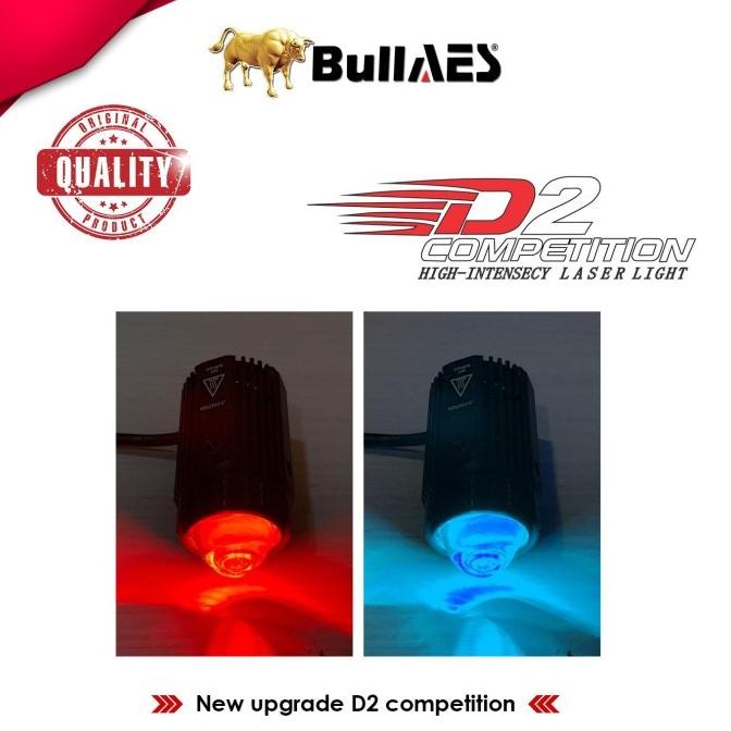 Lampu Tembak Laser D2 Plus Hi Loo 20 Watt Laser Premium Merk Bullaes