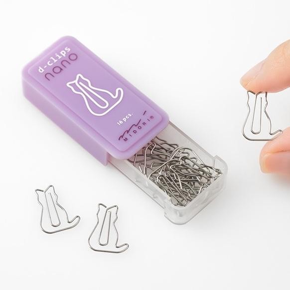

BEBAS ONGKIR - Midori D-Clips Nano Metal Paper Clip Penanda Halaman Bookmark Buku