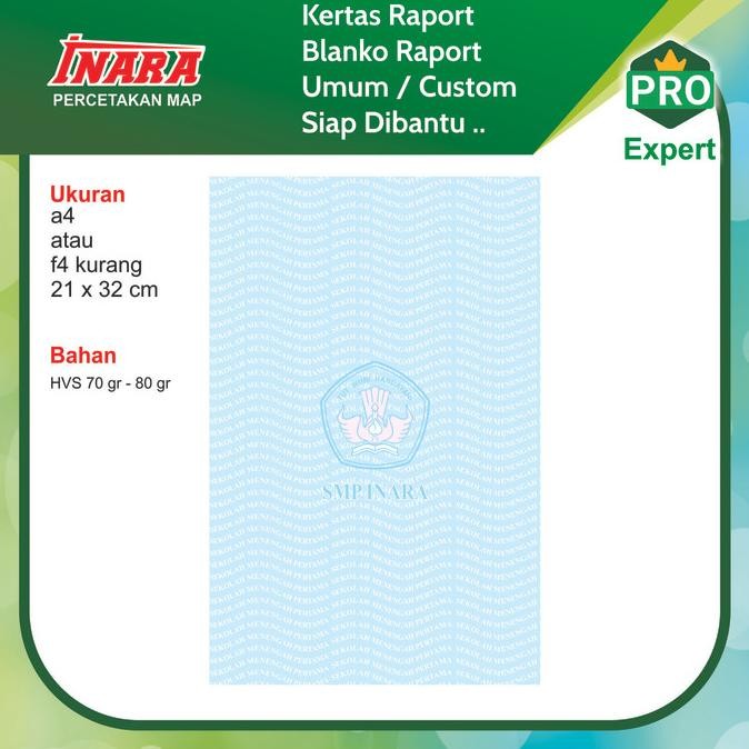 

BEBAS ONGKIR - kertas raport smp k13