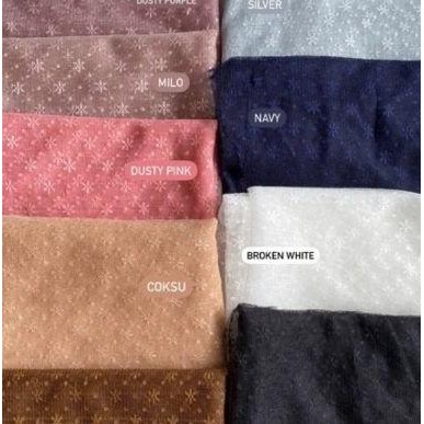 Terbaru Tulle Snowflakes / Tulle Dotty / Tulle Motif - Kain Tile Snow Best Seller