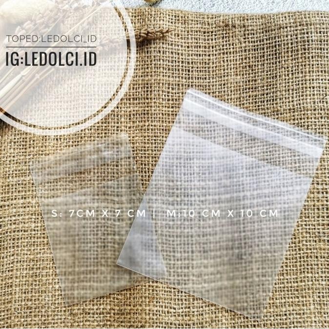 

100 PCS PLASTIK COOKIES MATTE DOFF DOF UKURAN KECIL BESAR 7X7 10X10 CM