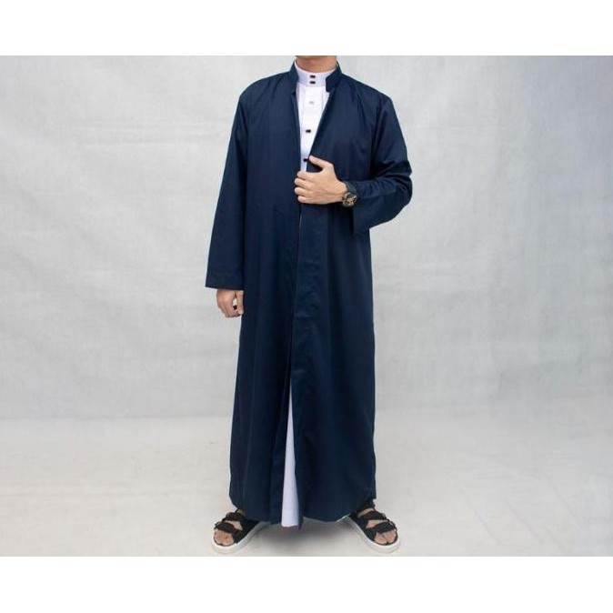 KOKOGAMIS.ID JUBAH GAMIS LUARAN PUTIH / JUBAH LUAR ARAB HABAIB