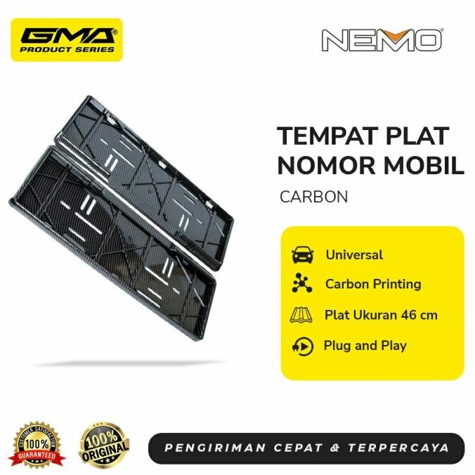Tempat / Dudukan Plat Nomor Mobil Carbon NEMO