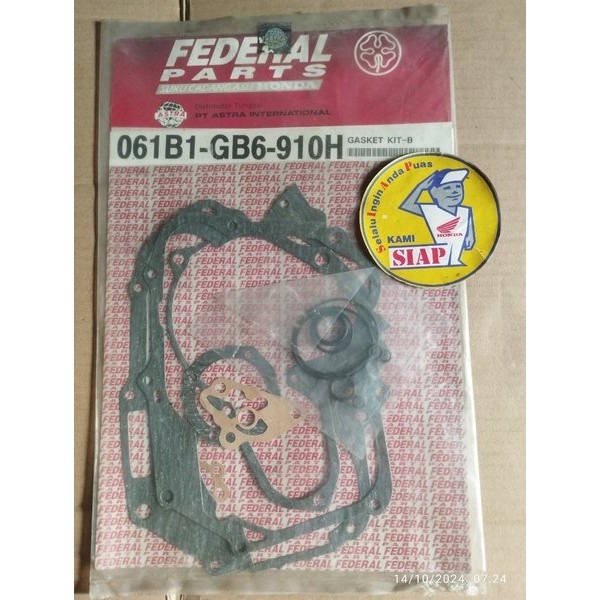 Gasket Kib B Perpak Paking Set Blok Block Mesin Crankcase Krengkes Honda Astrea800 Astrea Prima Gran