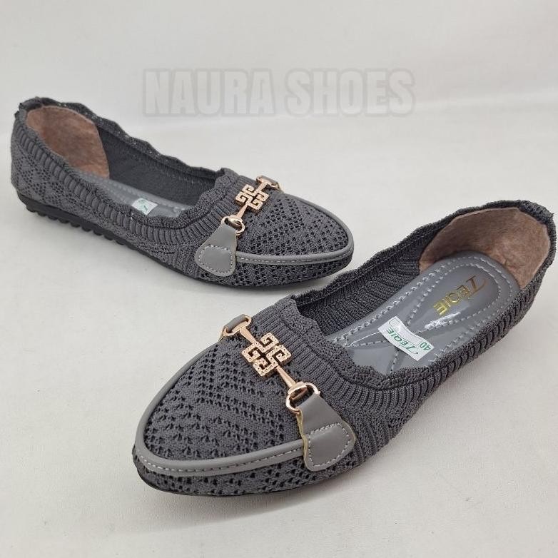 Ramadhan Sale Naura Shoes Sandal Dan Sepatu Wanita Dewasa Alisha Pmf67 Flatshoes Rajut Halus Pansus 