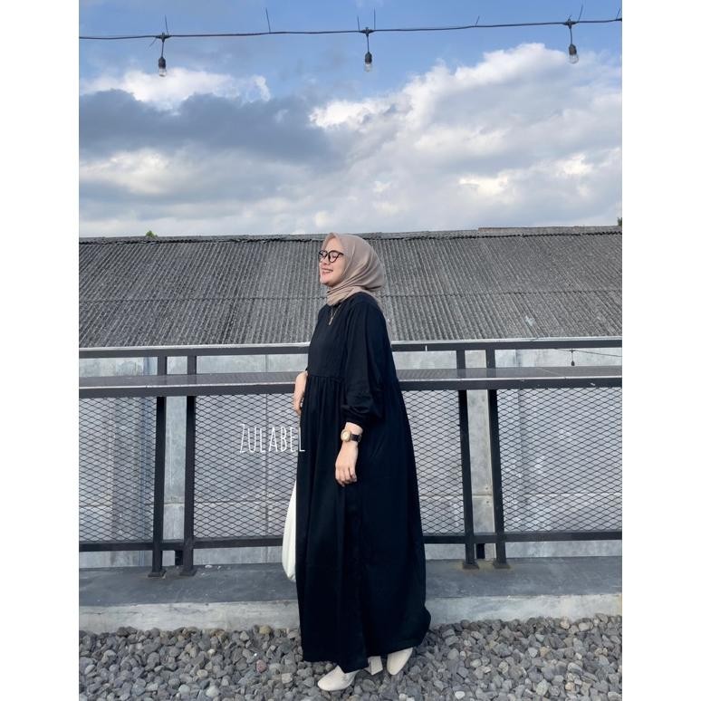 Berkah Sale Nuwa Midi Dress Katun Combed Busui Dan Non Busui Original