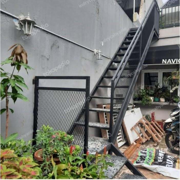 Tangga rebah Besi plat bodres Terbaik