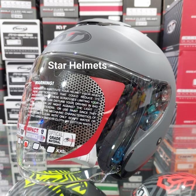 Helm Kyt Kyoto Solid Matt Gorilla Grey
