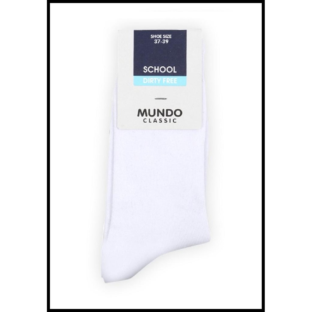 Promo Mundo/Kaos Kaki Sekolah/Kaos Kaki Anak/School Sock/Kaos Kaki Mundo Good Quality