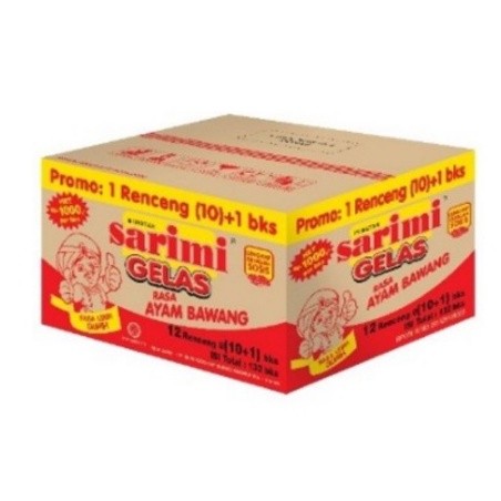 

Belilah Sarimi Gelas Rasa Ayam Bawang 1 Dus / Isi 120 Pcs Skr1056