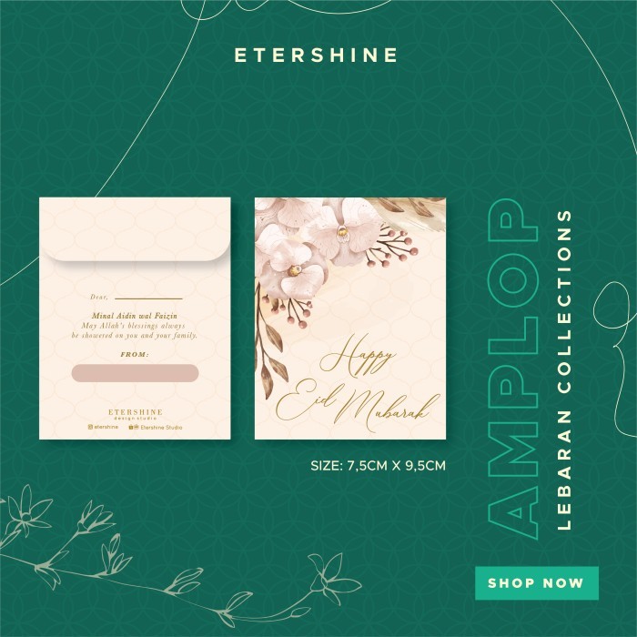 

SALE AMPLOP LEBARAN THR PANJANG ETERSHINE UNIK MURAH - EID 023 SKR4