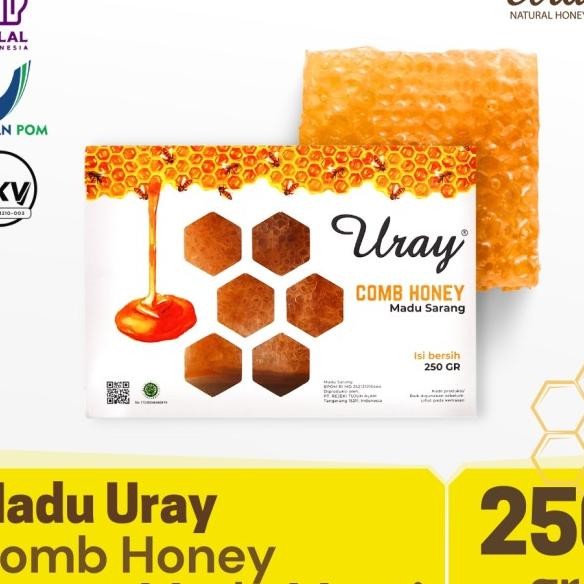 

Madu Uray Comb Honey 250Gr Arang Madu Murni Arang Madu