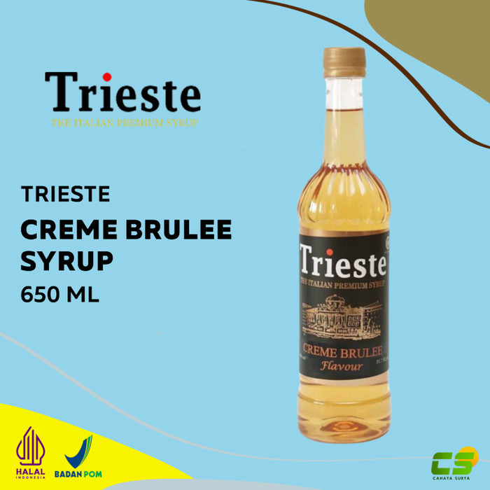 

Trieste Syrup Creme Bruule - Sirup Rasa Creme Bruule - 650 ml