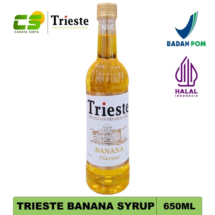 

Trieste Syrup Banana - Sirup Rasa Pisang - 650 ml