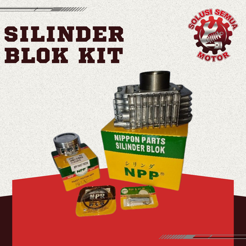 SILINDER BLOK KIT / PAKET SILINDER BLOK YAMAHA NEW VIXION NPP