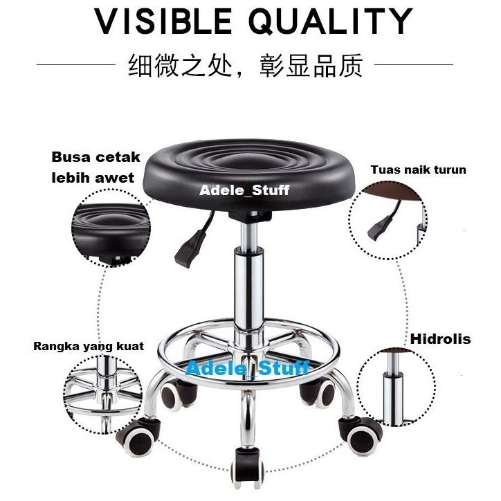 Kursi Putar / Kursi Kantor / Kursi Hidrolis / Kursi Putar Bulat Import Original Dan Terpercaya
