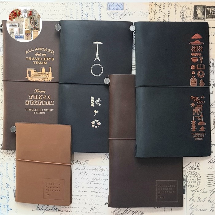 

Ready Limited Edition travelers traveler's notebook Kyoto edition, Tokyo, Station, Starbucks