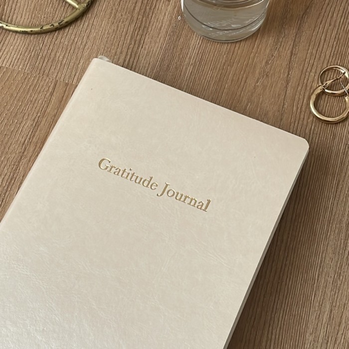 

Ready Gratitude Journal Leather