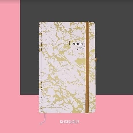 

Ready Hemera Journal - Daily Christian Journal - Marble / Rose Gold