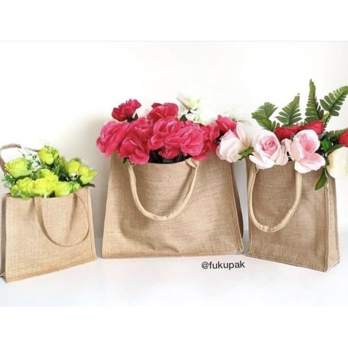 +++++] Custom Tas Goni, Personalized Jute Bag, Souvenir, Goodie Bag