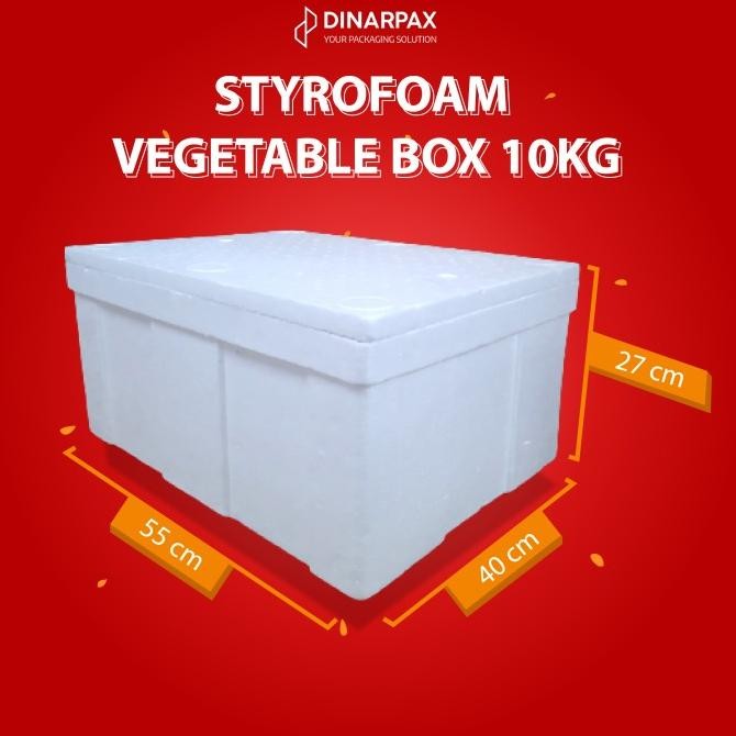 Styrofoam Vegetable Box 10 Kg / DinarBox / Box sayur buah