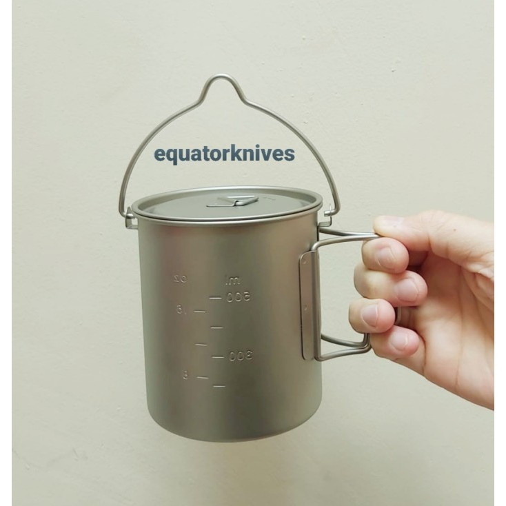 750 ml Titanium Cam Mug Pot with bail EK2201