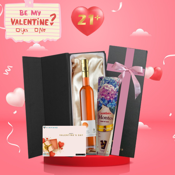 

VALENTINE GIFT HATTEN PINO DE BALI 375 ML FREE CHOCOLATE BOUQUET BY VINYARD
