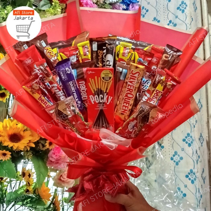 

BUCKET COKLAT L BUKET SNACK L BUCKET WISUDA L HADIAH ULTAH L VALENTINE