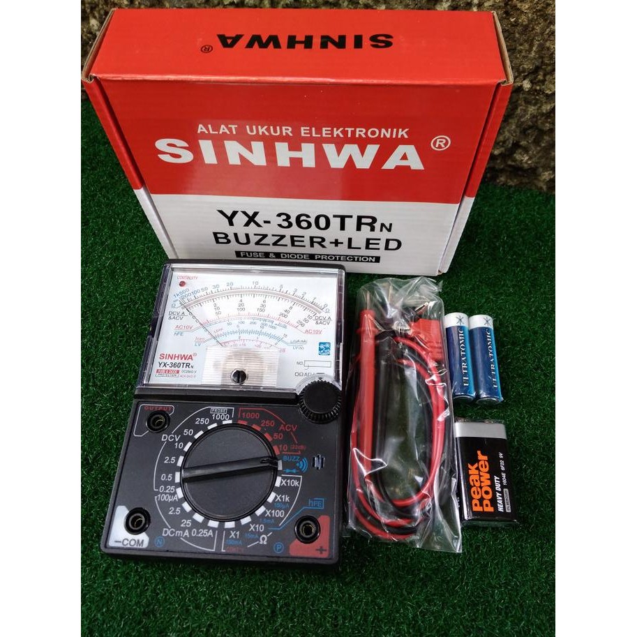 Analog MultiMeter/MultiTester Analog + Buzzer + LED SINHWA YX-360TRn