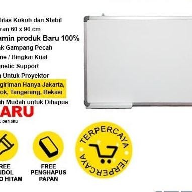 

Whiteboard Papan Tuli Magnetic Aana 6090 Cm Ingle Face