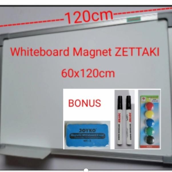 

Papan Tuli Magnet Whiteboard Gantung Ingle Face Zettai 60120Cm