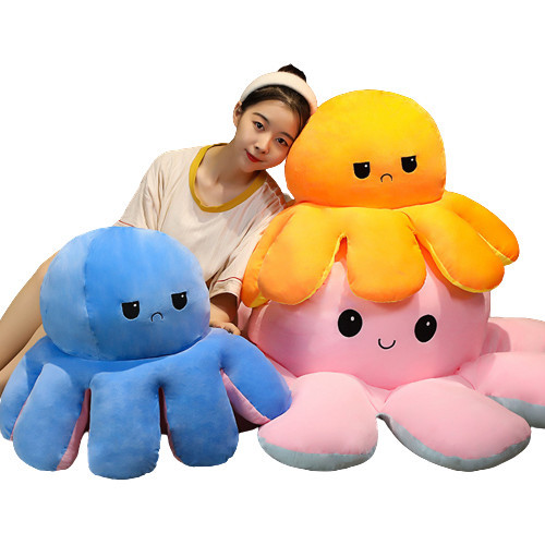 

BONEKA GURITA JUMBO IMPORT 40 CM BOLAK BALIK MAIANAN OCTOPUS CUMI CUMI