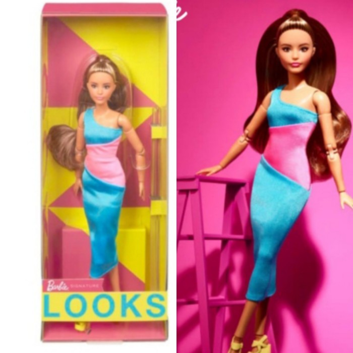 

BONEKA BARBIE KEN MADE TO MOVE SIGNATURE LOOKS CURLY SHORT PONY DOLL