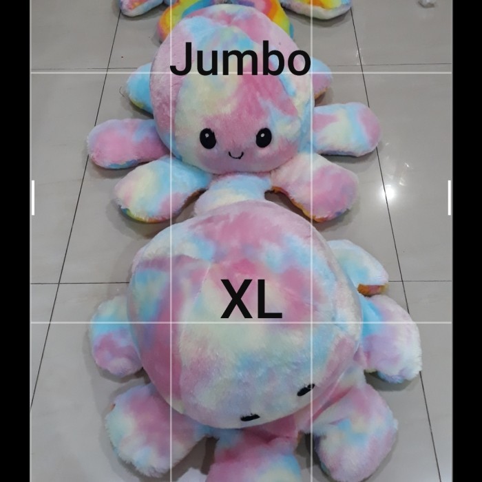 

BONEKA CUMI GURITA OCTOPUS TIK TOK JUMBO RAINBOW