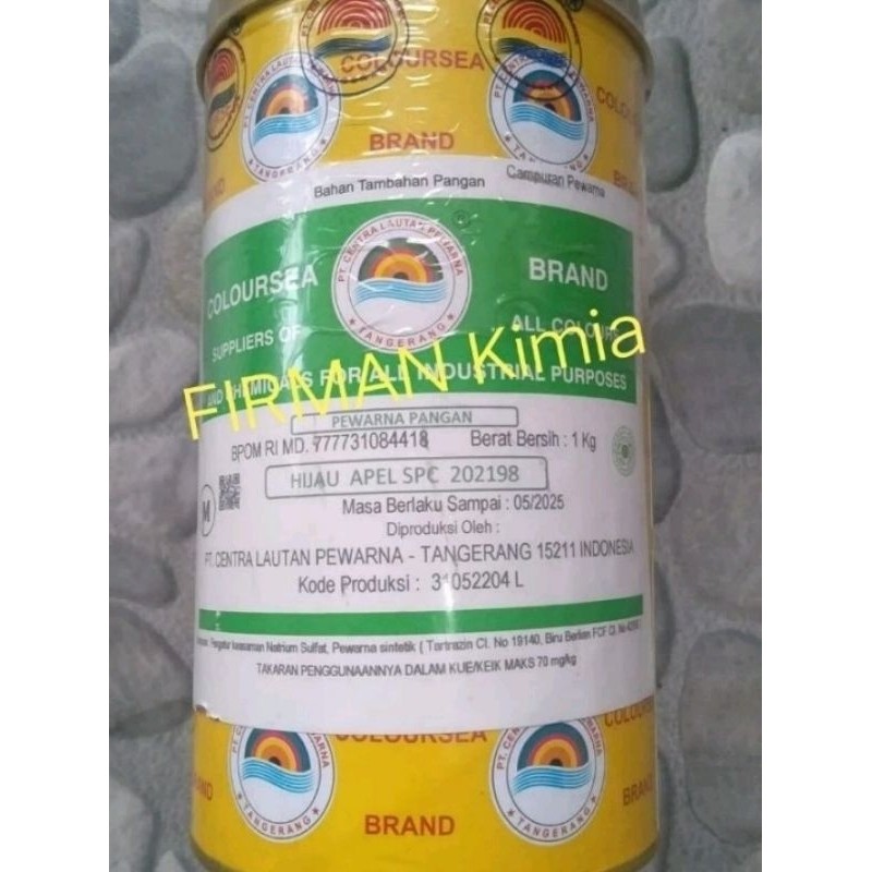 

Pewarna Maanan Berat 1G Hijau Apel Pc202198 Colourea