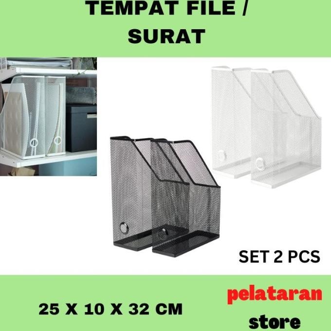 

Tempat Organizer File Dokumen Majalah File Folder Besi 2 Pcs