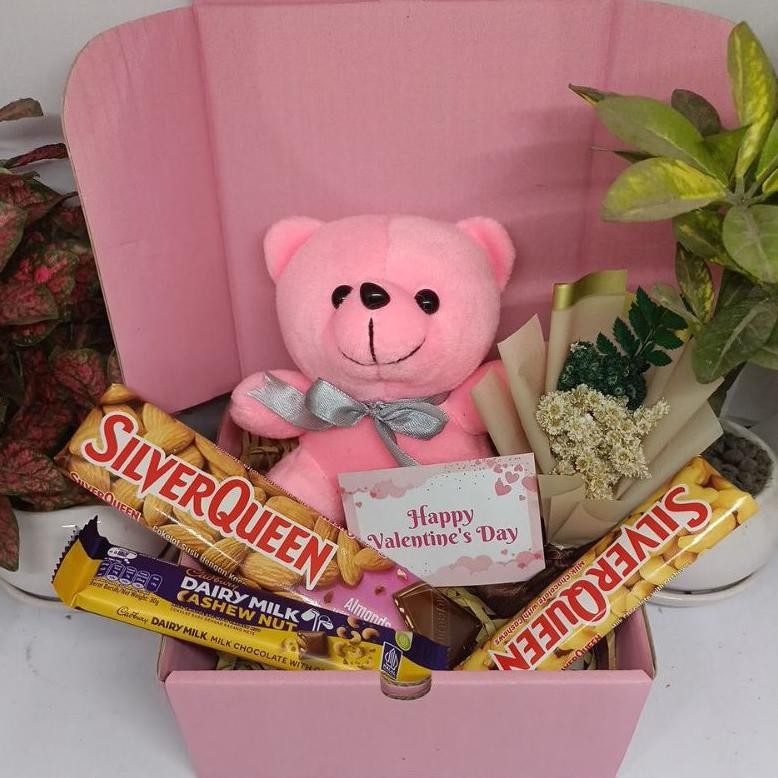 

see-97 Hadiah Kado Valentine Boneka bear / Gift box Hampers Kado Ulang Tahun Velentine Hadiah Wisuda Hemat