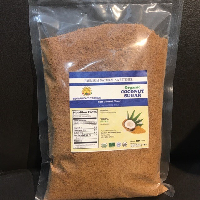 

Organic Coconut Ugar Gula Elapa Organi 500Gram