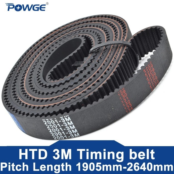 HTD 3M Timing belt Lp=1905 1953 1980 2001 2040 2088 2121 2220 2388