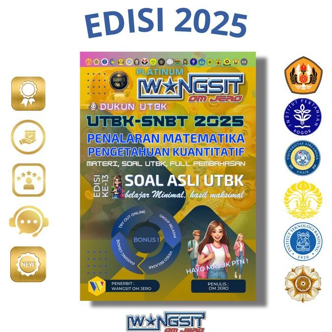 Hits Buku Wangsit Om Jero Matematika Penalaran Utbk Snbt 2024 Platinum
