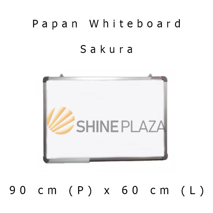 

PAPAN TULIS WHITEBOARD SAKURA 60 X 90 - WHITE BOARD MAGNET GANTUNG