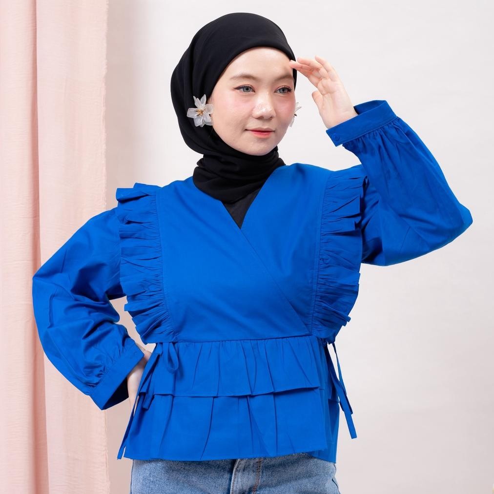 Berkah Sale Rx Fashion - Kimi Blouse Katun Twistcone - Pn Cod