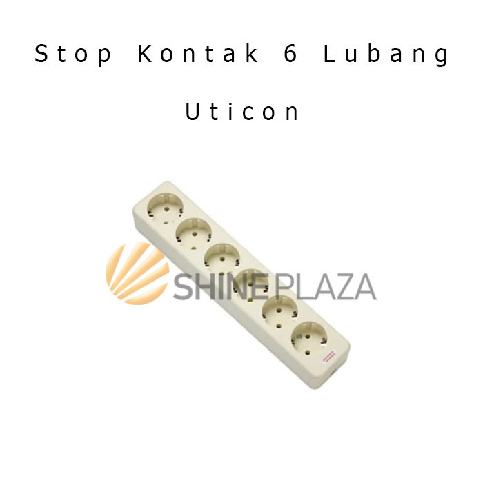 

STOP KONTAK UTICON 6 LUBANG - STOPKONTAK TERMINAL KUNINGAN UTICON