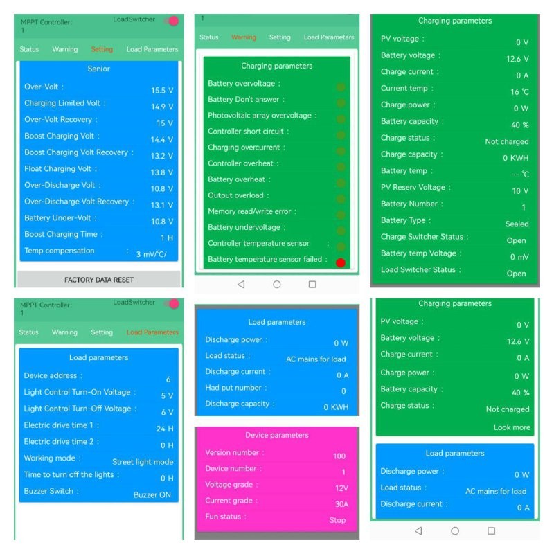 SCC MPPT 20A JNGE solar charge controller