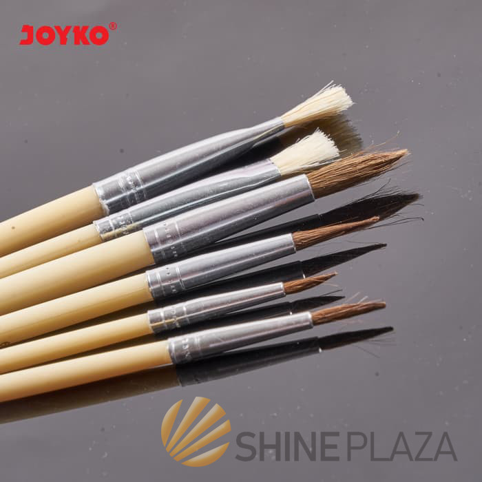 

KUAS LUKIS CAT AIR MINYAK AKRILIK POSTER JOYKO BR-1 - WATERCOLOR ACRYLIC PAINT BRUSH 1 SET ISI 6